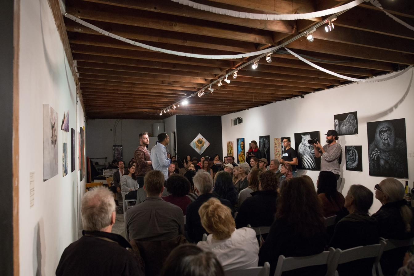 Paint The Mic — the gathered audience